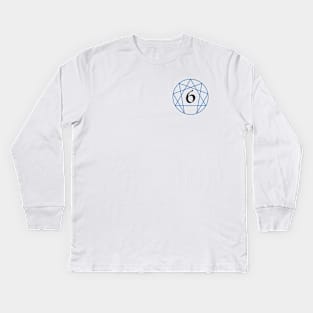 Enneagram Six - The Loyalist (Number Only) Kids Long Sleeve T-Shirt